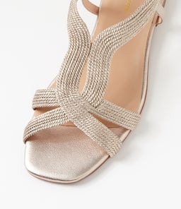 ADERA DF PALE GOLD ROPE LEATHER