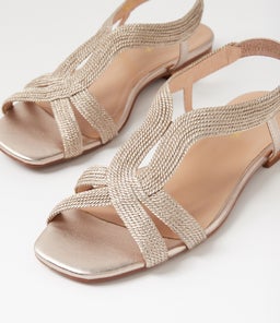 ADERA DF PALE GOLD ROPE LEATHER