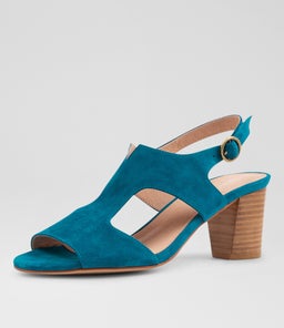 CORAL DF TEAL SUEDE