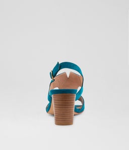 CORAL DF TEAL SUEDE