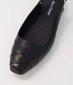 DAFNE DF BLACK LEATHER