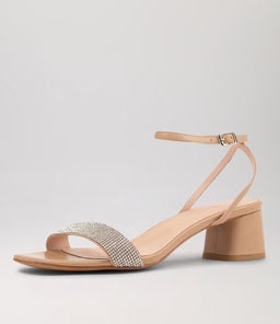 JAZZE DF CLEAR NUDE JEWELS LEATHER