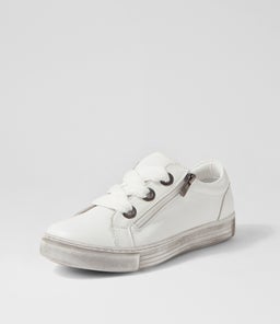 PRINCE DF WHITE DIRTY SOLE LEATHER