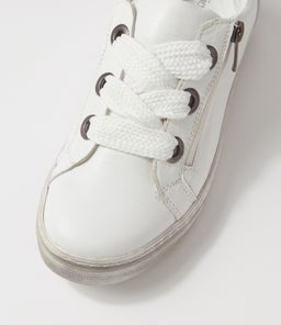 PRINCE DF WHITE DIRTY SOLE LEATHER