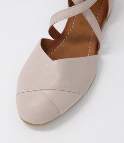 SERINE DF LT GREY LEATHER