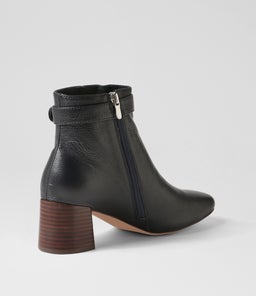 CADEO DF NAVY DK BROWN HEEL LEATHER