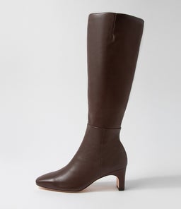 Swan Choc Leather Knee High Boots Swan Choc Leather Knee High Boots