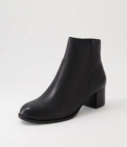 BENDIGO DF BLACK BLACK HEEL LEATHER