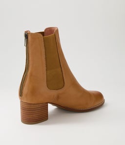 BLUES DF DK TAN NATURAL HEEL LEATHER