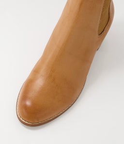 BLUES DF DK TAN NATURAL HEEL LEATHER