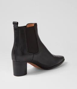 LARRY DF BLACK BLACK HEEL LEATHER