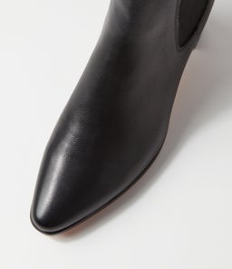 LARRY DF BLACK BLACK HEEL LEATHER
