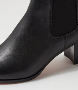 LARRY DF BLACK BLACK HEEL LEATHER