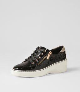STORMS DF BLACK GOLD PATENT SUEDE