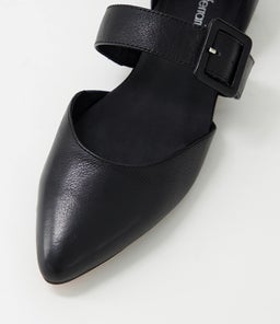 DANTE DF BLACK BLACK HEEL LEATHER