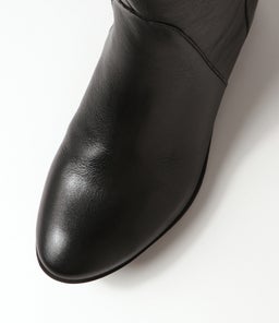 ZESTO DF BLACK BLACK HEEL LEATHER