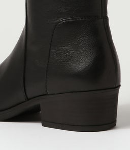 ZESTO DF BLACK BLACK HEEL LEATHER