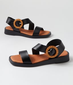 JANGEL DF BLACK LEATHER