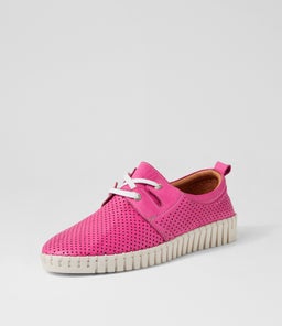 ARNIED DF FUCHSIA WHITE SOLE LEATHER
