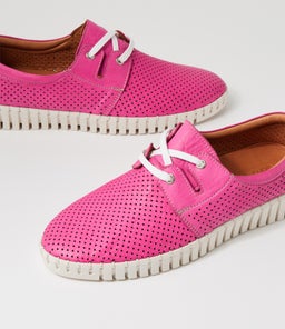 ARNIED DF FUCHSIA WHITE SOLE LEATHER
