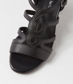 CALLANE DF BLACK LEATHER