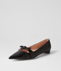 DULCIE DF BLACK BLACK HEEL LEATHER