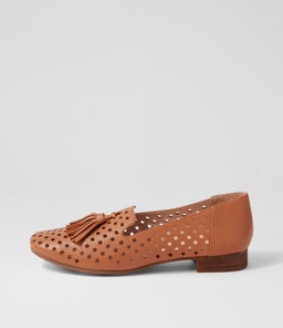 TENNIS DF DK TAN LEATHER