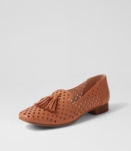 TENNIS DF DK TAN LEATHER