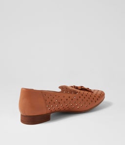 TENNIS DF DK TAN LEATHER