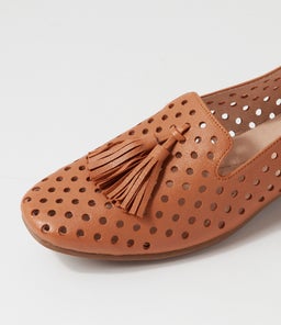 TENNIS DF DK TAN LEATHER