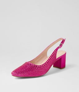 LUCIANAS DF MAGENTA SATIN