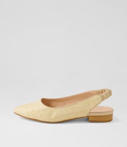 DIORAH DF NATURAL WOVEN LEATHER