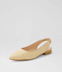 DIORAH DF NATURAL WOVEN LEATHER