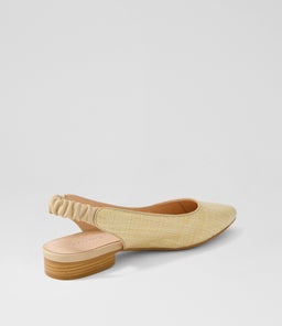 DIORAH DF NATURAL WOVEN LEATHER