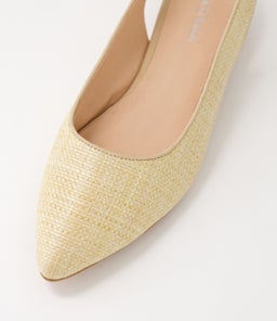 DIORAH DF NATURAL WOVEN LEATHER