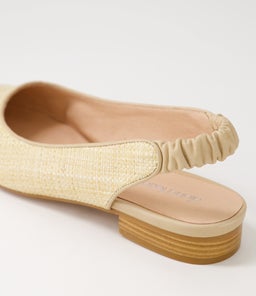 DIORAH DF NATURAL WOVEN LEATHER
