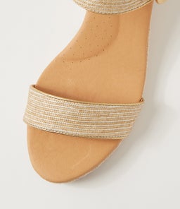 HULEP DF NATURAL GOLD WOVEN LEATHER