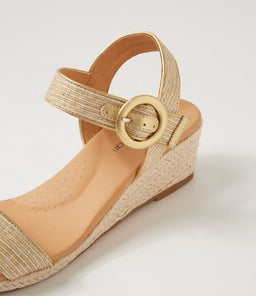 HULEP DF NATURAL GOLD WOVEN LEATHER