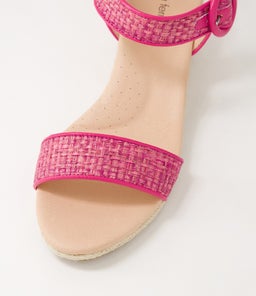 HULEP DF FUCHSIA WOVEN LEATHER