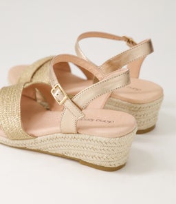 HONOURY DF ROSE GOLD WOVEN LEATHER