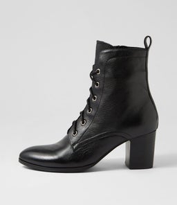 DEEPNESS DF BLACK BLACK HEEL LEATHER