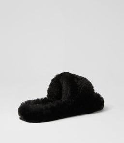 SNOOZE DF BLACK FAUX FUR