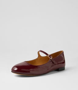 CURIOUS DF BURGUNDY PATENT LEATHER