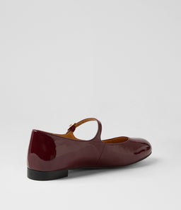 CURIOUS DF BURGUNDY PATENT LEATHER