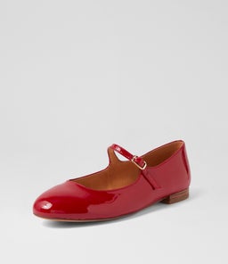 CURIOUS DF DEEP RED PATENT LEATHER