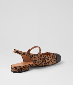 CLEMEN DF BLACK LEOPARD LEATHER PONY