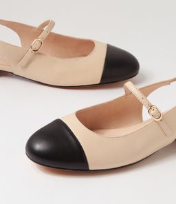 CLEMEN DF BLACK CREAM LEATHER