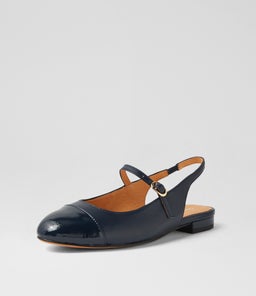 CLEMEN DF NAVY PATENT LEATHER