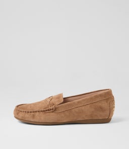 Elian Light Choc Suede Flat Shoes Elian Light Choc Suede Flat Shoes