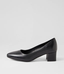 OLEDIA DF BLACK BLACK HEEL LEATHER